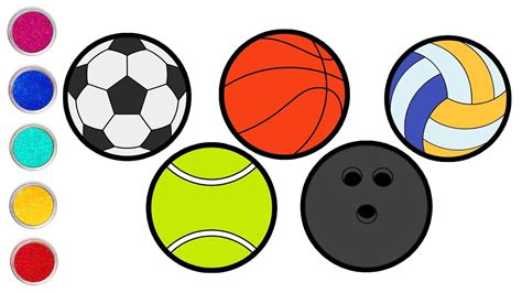 Learn How To Draw and Color Soccer Ball .